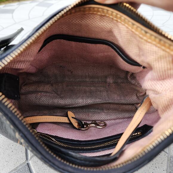 Dooney & Bourke Small Black Pebbled Leather Hobo Shoulder Bag - Picture 9 of 14